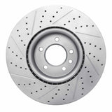 Dynamic Friction 2018-2020 Land Rover Range Rover Front Right Drilled & Slotted Geoperformance Rotor by Dynamic Friction Company 830-11030R
