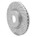 Dynamic Friction 2018-2024 Land Rover Range Rover Front Left Drilled & Slotted Geoperformance Rotor by Dynamic Friction Company 830-11032L