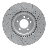 Dynamic Friction 2018-2024 Land Rover Range Rover Front Left Drilled & Slotted Geoperformance Rotor by Dynamic Friction Company 830-11032L