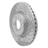 Dynamic Friction 2018-2024 Land Rover Range Rover Sport Front Right Drilled & Slotted Geoperformance Rotor by Dynamic Friction Company 830-11032R