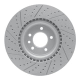 Dynamic Friction 2018-2024 Land Rover Range Rover Sport Front Right Drilled & Slotted Geoperformance Rotor by Dynamic Friction Company 830-11032R