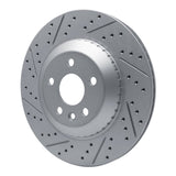 Dynamic Friction 2020-2026 Jaguar I-Pace Rear Left Drilled & Slotted Geoperformance Rotor by Dynamic Friction Company 830-11035L