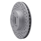 R1 Concepts 1990-2001 Subaru Impreza Front Right Drilled & Slotted Geoperformance Rotor by R1 Concepts 830-13007R