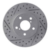 R1 Concepts 1990-2001 Subaru Impreza Front Right Drilled & Slotted Geoperformance Rotor