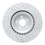Dynamic Friction 2003-2025 Subaru BRZ Front Left Drilled & Slotted Geoperformance Rotor by Dynamic Friction Company 830-13014L