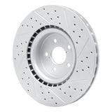 Dynamic Friction 2003-2025 Subaru BRZ Front Left Drilled & Slotted Geoperformance Rotor by Dynamic Friction Company 830-13014L
