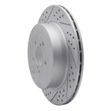 Dynamic Friction 2003-2004 Subaru Impreza Rear Left Drilled & Slotted Geoperformance Rotor by Dynamic Friction Company 830-13015L