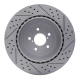 Dynamic Friction 2003-2004 Subaru Impreza Rear Left Drilled & Slotted Geoperformance Rotor by Dynamic Friction Company 830-13015L