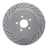 Dynamic Friction 2003-2004 Subaru Impreza Rear Left Drilled & Slotted Geoperformance Rotor by Dynamic Friction Company 830-13015L