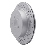 Dynamic Friction 2003-2004 Subaru Impreza Rear Right Drilled & Slotted Geoperformance Rotor by Dynamic Friction Company 830-13015R