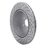 Dynamic Friction 2003-2004 Subaru Impreza Rear Right Drilled & Slotted Geoperformance Rotor by Dynamic Friction Company 830-13015R