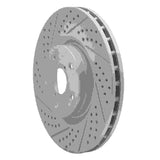 Dynamic Friction 2005-2020 Subaru WRX Sti Front Left Drilled & Slotted Geoperformance Rotor by Dynamic Friction Company 830-13016L