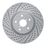 Dynamic Friction 2005-2020 Subaru WRX Sti Front Left Drilled & Slotted Geoperformance Rotor by Dynamic Friction Company 830-13016L