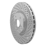 Dynamic Friction 2005-2020 Subaru WRX Front Right Drilled & Slotted Geoperformance Rotor by Dynamic Friction Company 830-13016R