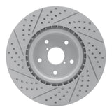 Dynamic Friction 2005-2020 Subaru WRX Front Right Drilled & Slotted Geoperformance Rotor by Dynamic Friction Company 830-13016R