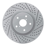 Dynamic Friction 2005-2020 Subaru WRX Front Right Drilled & Slotted Geoperformance Rotor by Dynamic Friction Company 830-13016R