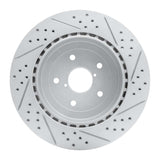 Dynamic Friction 2005-2007 Subaru Impreza Rear Left Drilled & Slotted Geoperformance Rotor by Dynamic Friction Company 830-13017L
