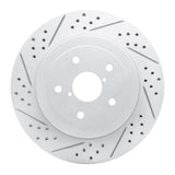 Dynamic Friction 2005-2007 Subaru Impreza Rear Left Drilled & Slotted Geoperformance Rotor by Dynamic Friction Company 830-13017L