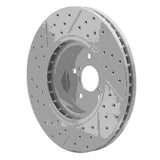 Dynamic Friction 2005-2018 Subaru Forester Front Right Drilled & Slotted Geoperformance Rotor by Dynamic Friction Company 830-13018R