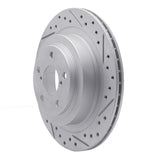 Dynamic Friction 2005-2009 Subaru Impreza Rear Right Drilled & Slotted Geoperformance Rotor by Dynamic Friction Company 830-13019R