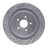 Dynamic Friction 2005-2009 Subaru Impreza Rear Right Drilled & Slotted Geoperformance Rotor by Dynamic Friction Company 830-13019R