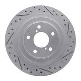 Dynamic Friction 2005-2009 Subaru Impreza Rear Right Drilled & Slotted Geoperformance Rotor by Dynamic Friction Company 830-13019R