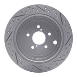 Dynamic Friction 2008-2015 Subaru BRZ Rear Left Drilled & Slotted Geoperformance Rotor by Dynamic Friction Company 830-13021L