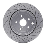 Dynamic Friction 2008-2020 Subaru WRX Sti Rear Left Drilled & Slotted Geoperformance Rotor by Dynamic Friction Company 830-13022L