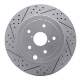Dynamic Friction 2008-2020 Subaru WRX Sti Rear Left Drilled & Slotted Geoperformance Rotor by Dynamic Friction Company 830-13022L