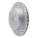 Dynamic Friction 2008-2020 Subaru WRX Sti Rear Right Drilled & Slotted Geoperformance Rotor by Dynamic Friction Company 830-13022R