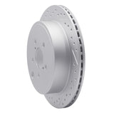 Dynamic Friction 2010-2025 Scion Fr-S Rear Left Drilled & Slotted Geoperformance Rotor by Dynamic Friction Company 830-13023L