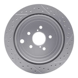 Dynamic Friction 2010-2025 Scion Fr-S Rear Left Drilled & Slotted Geoperformance Rotor by Dynamic Friction Company 830-13023L