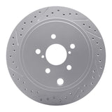 Dynamic Friction 2010-2025 Scion Fr-S Rear Left Drilled & Slotted Geoperformance Rotor by Dynamic Friction Company 830-13023L