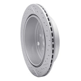 Dynamic Friction 2010-2025 Scion Fr-S Rear Left Drilled & Slotted Geoperformance Rotor by Dynamic Friction Company 830-13023L