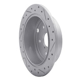 Dynamic Friction 2015-2021 Subaru WRX Rear Left Drilled & Slotted Geoperformance Rotor by Dynamic Friction Company 830-13024L