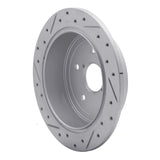 Dynamic Friction 2015-2021 Subaru WRX Rear Right Drilled & Slotted Geoperformance Rotor by Dynamic Friction Company 830-13024R