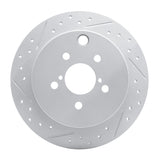 Dynamic Friction 2012-2023 Subaru Xv Crosstrek Rear Left Drilled & Slotted Geoperformance Rotor by Dynamic Friction Company 830-13025L
