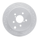 Dynamic Friction 2012-2023 Subaru Impreza Rear Right Drilled & Slotted Geoperformance Rotor by Dynamic Friction Company 830-13025R