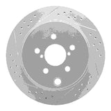 Dynamic Friction 2014-2018 Subaru Forester Rear Left Drilled & Slotted Geoperformance Rotor by Dynamic Friction Company 830-13027L