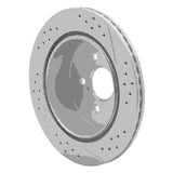 Dynamic Friction 2014-2018 Subaru Forester Rear Left Drilled & Slotted Geoperformance Rotor by Dynamic Friction Company 830-13027L