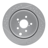 Dynamic Friction 2014-2018 Subaru Forester Rear Right Drilled & Slotted Geoperformance Rotor by Dynamic Friction Company 830-13027R