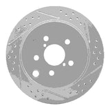 Dynamic Friction 2014-2018 Subaru Forester Rear Right Drilled & Slotted Geoperformance Rotor by Dynamic Friction Company 830-13027R