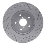 Dynamic Friction 2015-2025 Subaru WRX Rear Left Drilled & Slotted Geoperformance Rotor by Dynamic Friction Company 830-13028L