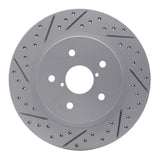Dynamic Friction 2015-2025 Subaru Legacy Rear Right Drilled & Slotted Geoperformance Rotor by Dynamic Friction Company 830-13028R