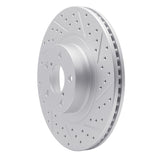 Dynamic Friction 2004-2025 Scion Fr-S Front Right Drilled & Slotted Geoperformance Rotor by Dynamic Friction Company 830-13034R