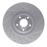 Dynamic Friction 2004-2025 Scion Fr-S Front Right Drilled & Slotted Geoperformance Rotor by Dynamic Friction Company 830-13034R