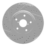 Dynamic Friction 2006-2021 Subaru WRX Front Left Drilled & Slotted Geoperformance Rotor by Dynamic Friction Company 830-13035L