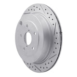 Dynamic Friction 2006-2014 Subaru Tribeca Rear Right Drilled & Slotted Geoperformance Rotor by Dynamic Friction Company 830-13036R