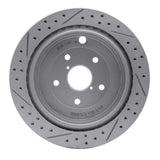 Dynamic Friction 2006-2014 Subaru Tribeca Rear Right Drilled & Slotted Geoperformance Rotor by Dynamic Friction Company 830-13036R
