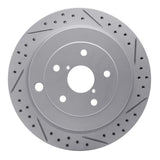 Dynamic Friction 2006-2014 Subaru Tribeca Rear Right Drilled & Slotted Geoperformance Rotor by Dynamic Friction Company 830-13036R
